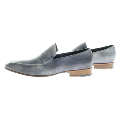 [Used] JOSEPH MALINGE coin loafers, navy grey [8] [Condition: C] [Men&