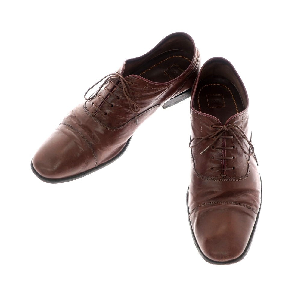 [Used] HUGO BOSS Straight Tip Dress Shoes Brown [41] [Condition Rank C] [Men&