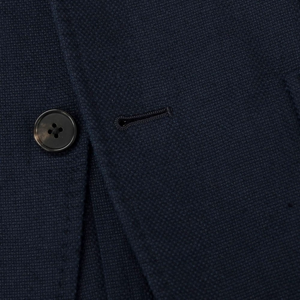 [Used] Mitsumine Cotton Linen 3B Set Up 3 Button Suit Navy [YA4/76] [Condition Rank C] [Men&