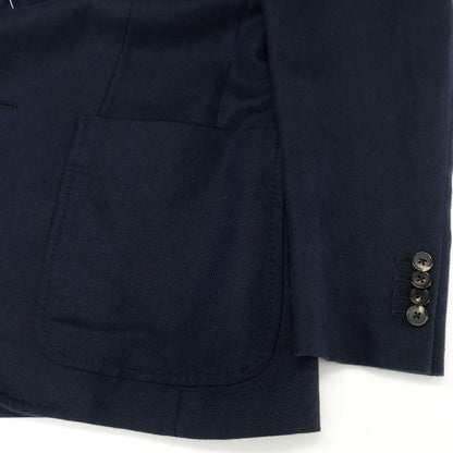 [Used] Mitsumine Cotton Linen 3B Set Up 3 Button Suit Navy [YA4/76] [Condition Rank C] [Men&