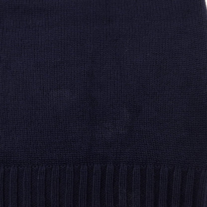 [Used] Polo Ralph Lauren mid-gauge cotton Stars and Stripes crew neck knit, navy [XS] [Condition: C] [Men&