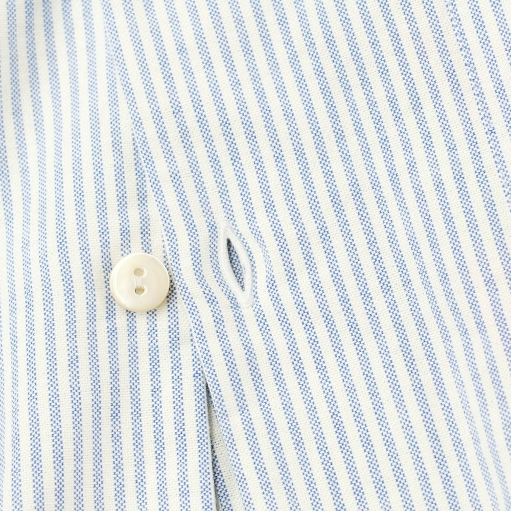 [Used] Gucci Oxford cotton striped short sleeve open collar shirt, white x blue [44] [Condition rank A] [Men&