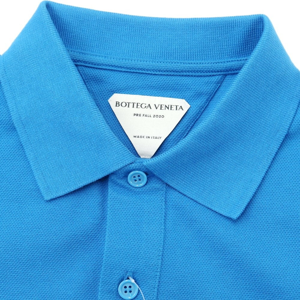 [Used] [Unused] BOTTEGA VENETA Pique Cotton Short Sleeve Polo Shirt Light Blue [S] [Condition Rank S] [Men&