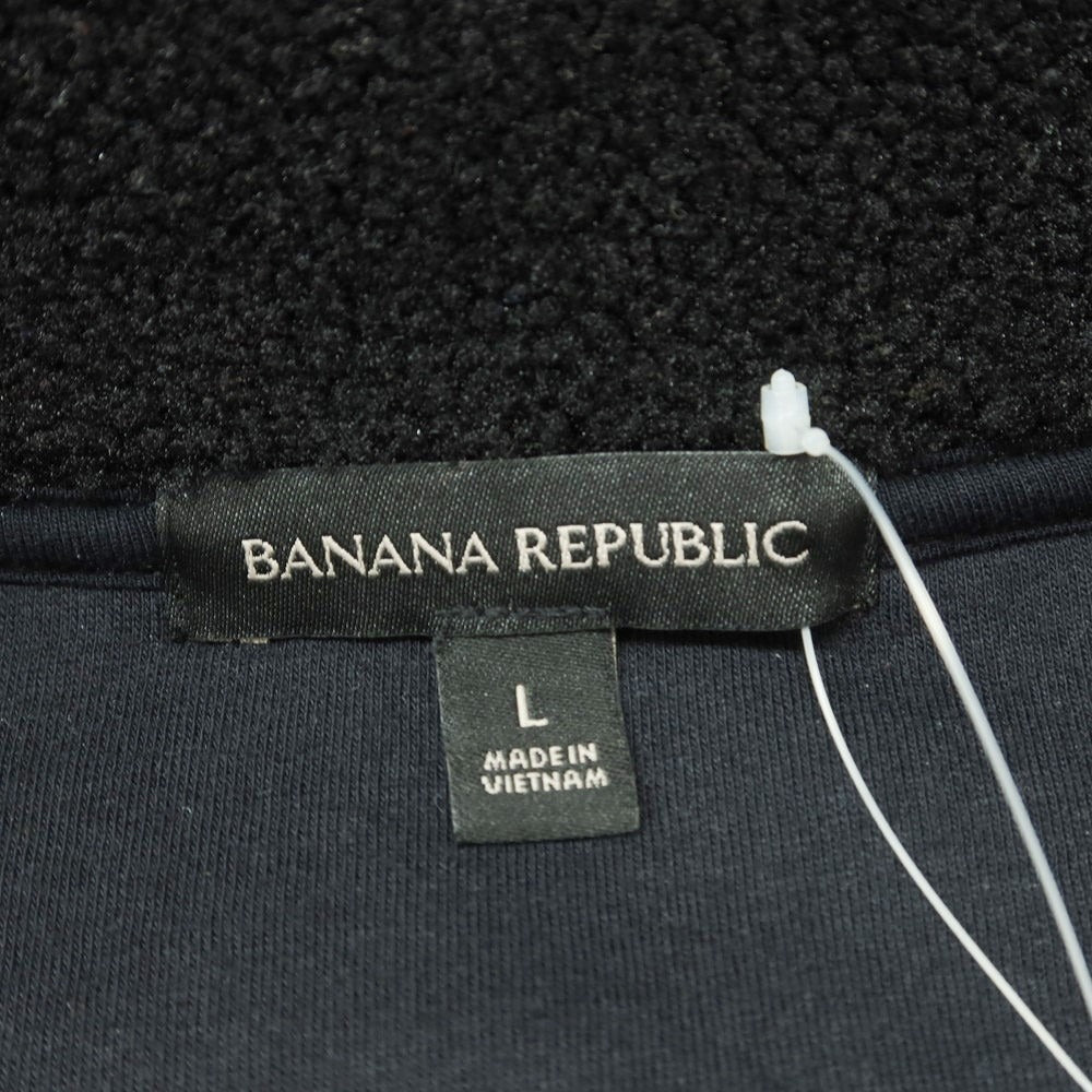 【中古】バナナリパブリック Banana Republic ポリエステル プルオーバー フリースジャケット ブラック【 L 】【 状態ランクA 】【 メンズ 】