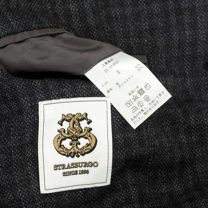 [Used] STRASBURGO wool polyester set-up 3 button suit, grey [Size S] [GRY] [S/S] [Condition Rank B] ​​[Men&