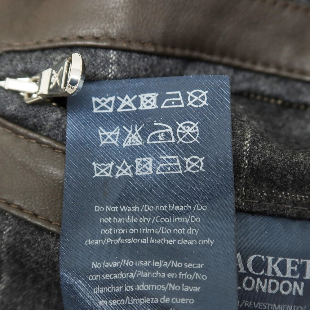 【中古】ハケットロンドン HACKETT LONDON ラムスキン ジップアップ レザーブルゾン ダークブラウン【 M 】【 状態ランクB 】【 メンズ 】
[CPD]