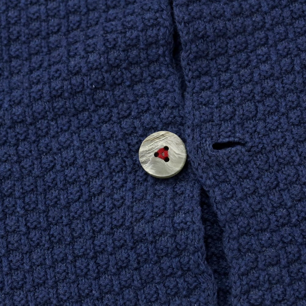 [Used] ACCA NOVE CINQUETRE H953 Mid-gauge cotton cardigan, navy [50] [Condition rank B] [Men&