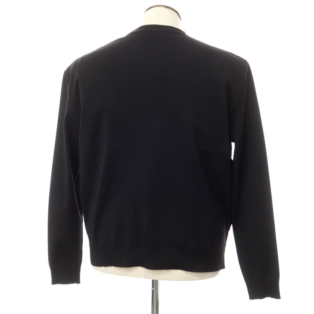 [Used] AQUARAMA Nylon Switch Knit Cardigan Black [50] [Condition Rank C] [Men&