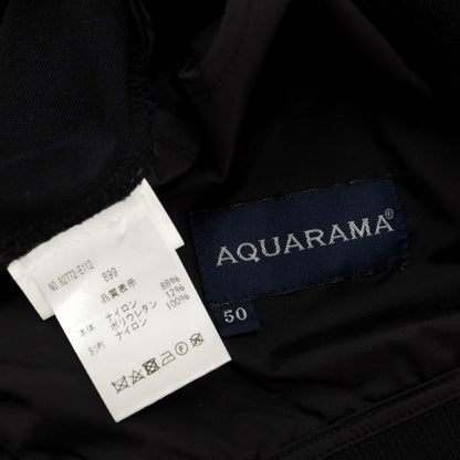 [Used] AQUARAMA Nylon Switch Knit Cardigan Black [50] [Condition Rank C] [Men&