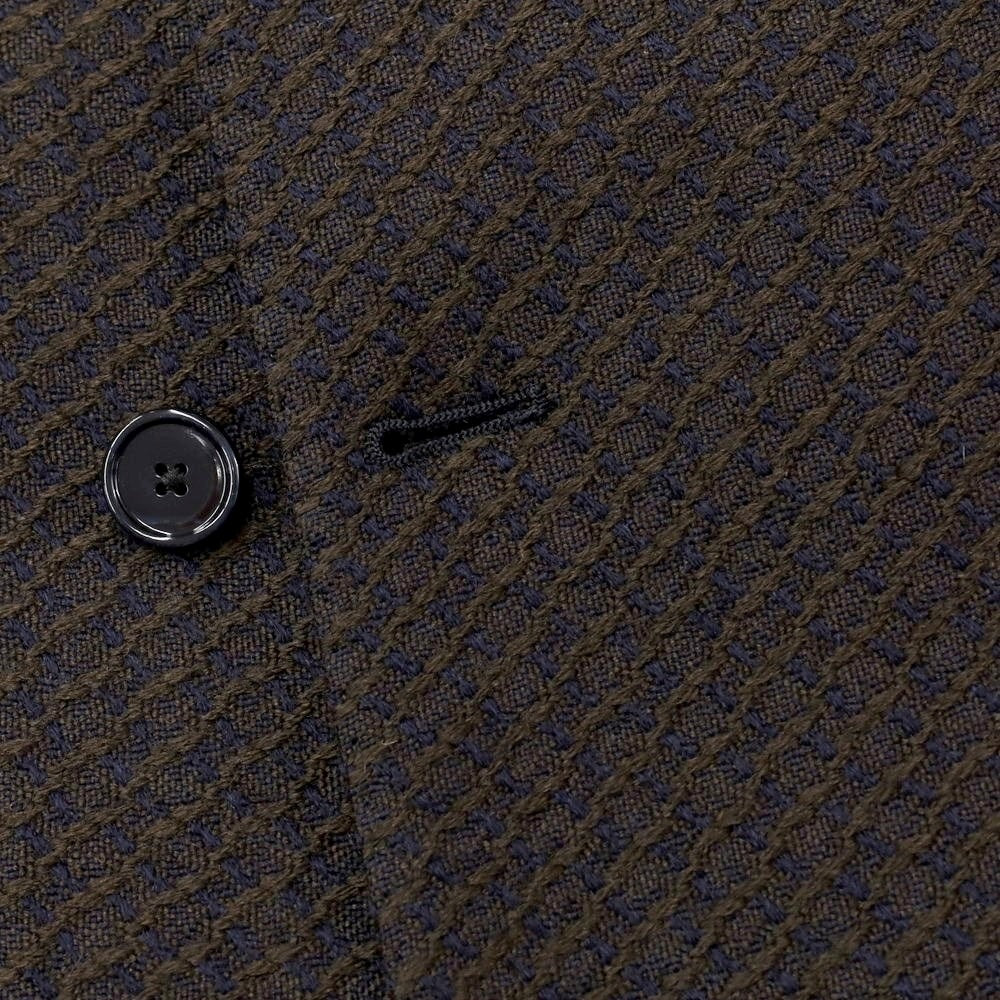 [Used] TAGLIATORE Wool double-breasted jacket, dark brown x navy [46 7R] [Condition rank A] [Men&