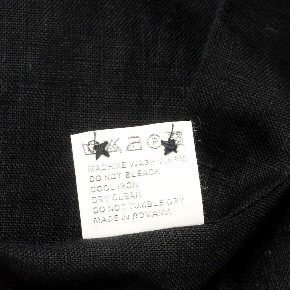 【中古】クイード QJD リネン ワイドカラーシャツ ブラック【 38 】【 状態ランクB 】【 メンズ 】