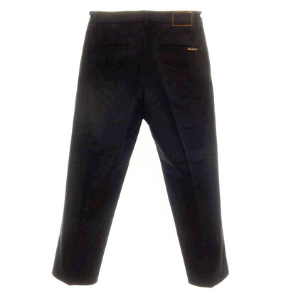 [Used] Nudie Jeans Cotton Wide Casual Slacks Pants Black [Size 31] [BLK] [S/S] [Condition Rank A] [Men&