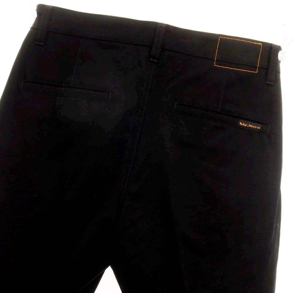 [Used] Nudie Jeans Cotton Wide Casual Slacks Pants Black [Size 31] [BLK] [S/S] [Condition Rank A] [Men&