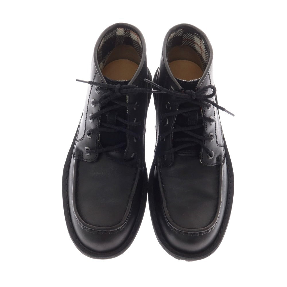 [Used] Clarks MANLY PATH Moccasin Lace-up Boots Black [UK7] [Condition Rank B] [Men&