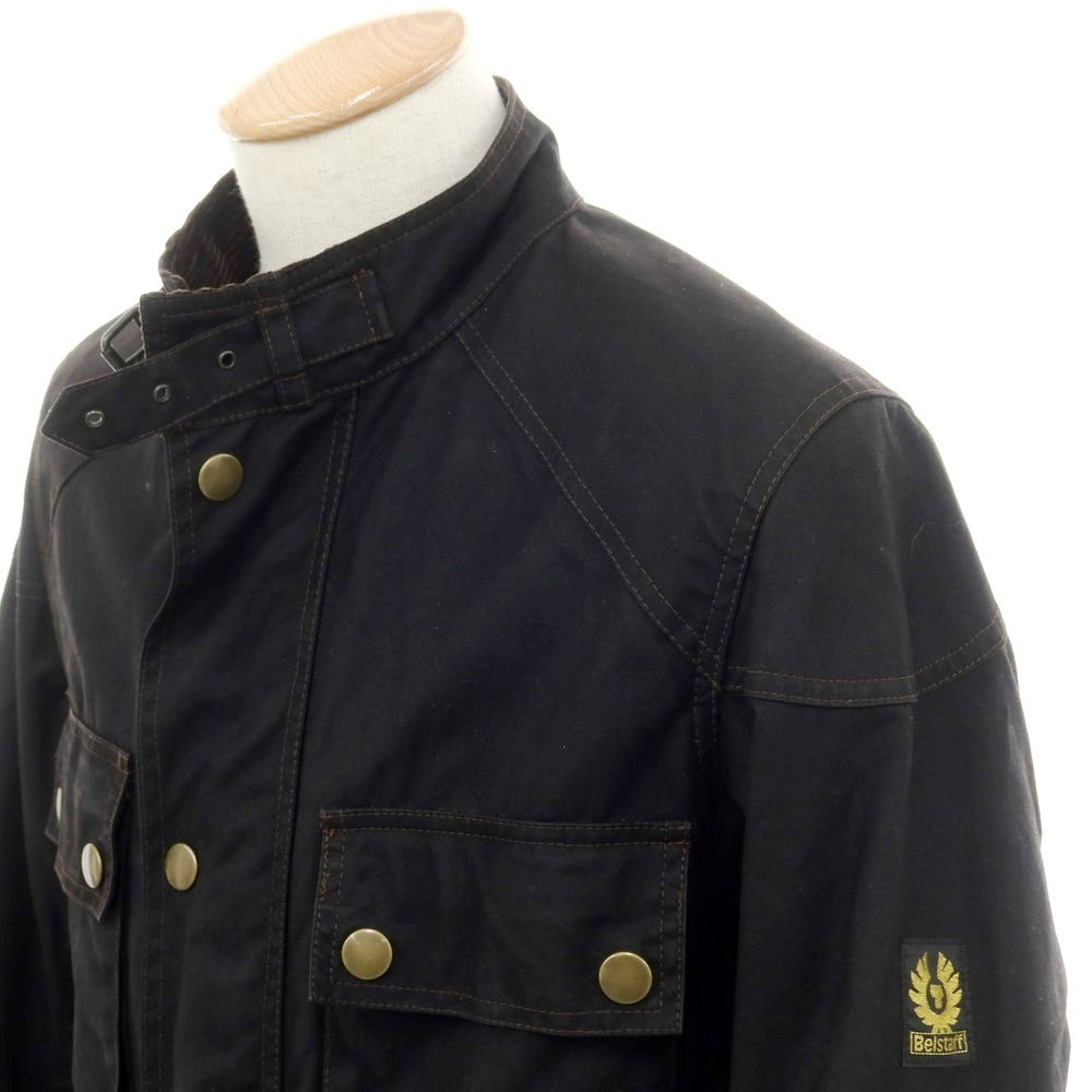 【中古】ベルスタッフ BELSTAFF オイルドコットン スタンドカラーブルゾン ブラック【 S 】【 状態ランクB 】【 メンズ 】