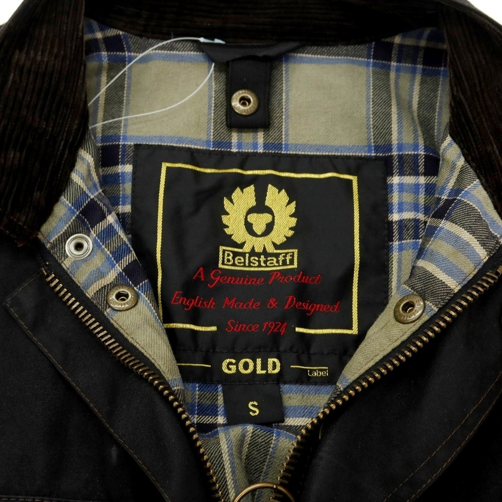 【中古】ベルスタッフ BELSTAFF オイルドコットン スタンドカラーブルゾン ブラック【 S 】【 状態ランクB 】【 メンズ 】