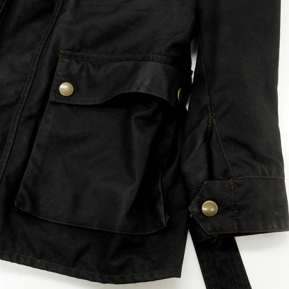 【中古】ベルスタッフ BELSTAFF オイルドコットン スタンドカラーブルゾン ブラック【 S 】【 状態ランクB 】【 メンズ 】