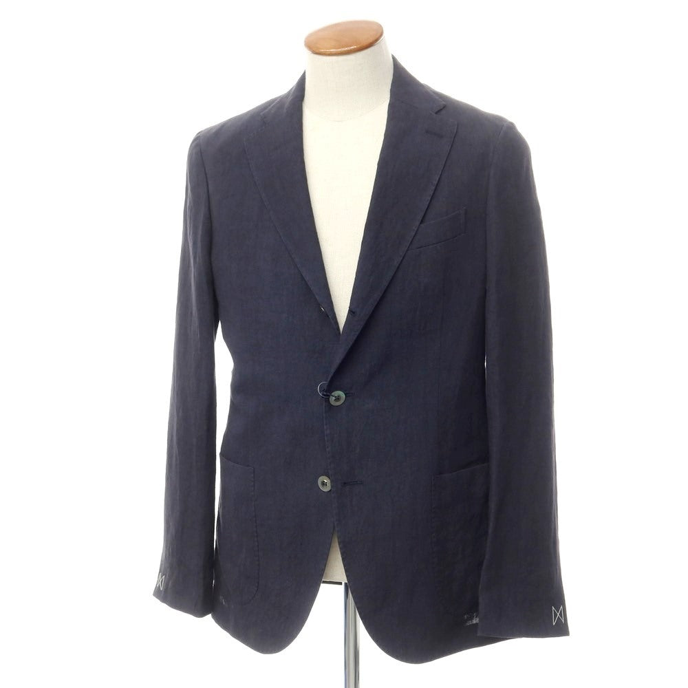 [Used] [Unused] Drumohr Linen Casual Jacket Grayish Navy [46] [Condition Rank S] [Men&