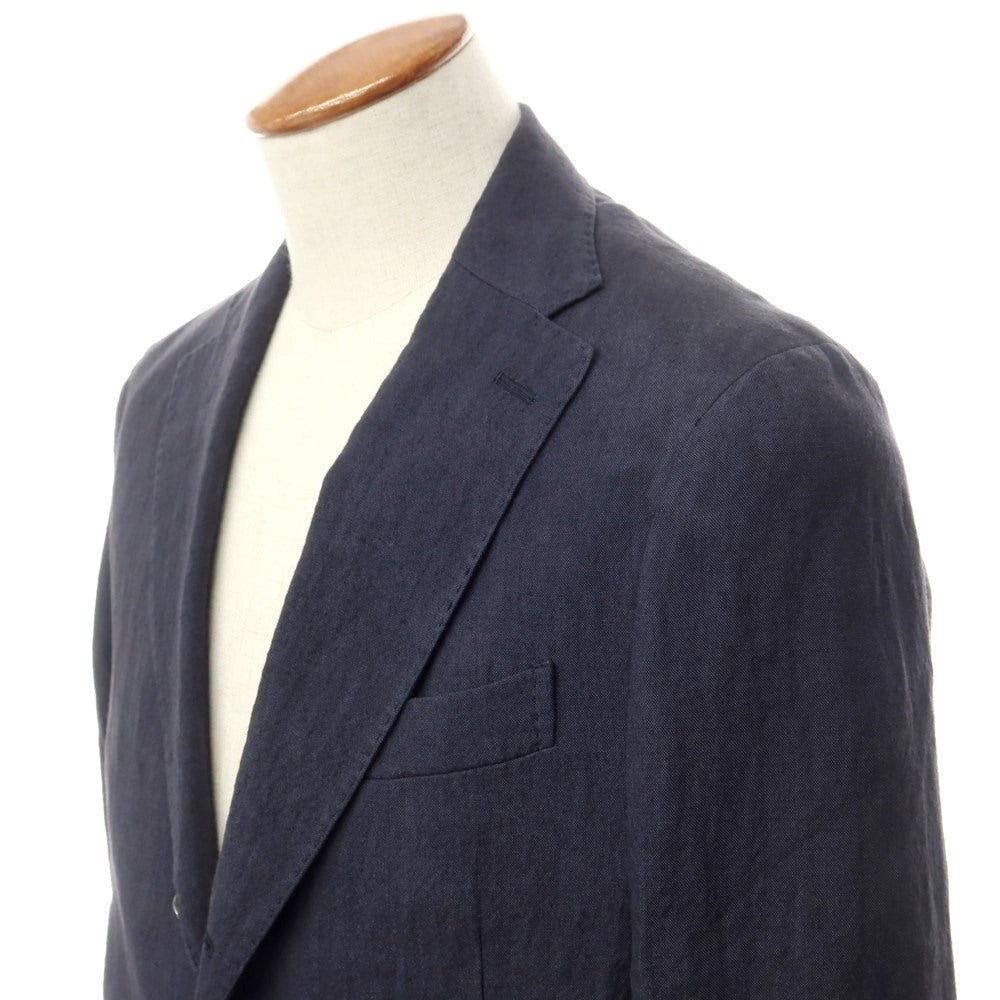 [Used] [Unused] Drumohr Linen Casual Jacket Grayish Navy [46] [Condition Rank S] [Men&