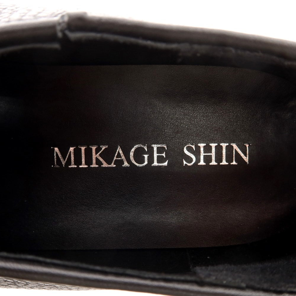 [Used] MIKAGE SHIN Leather Chain Slip-on Sneakers Black [26] [Condition Rank B] [Men&