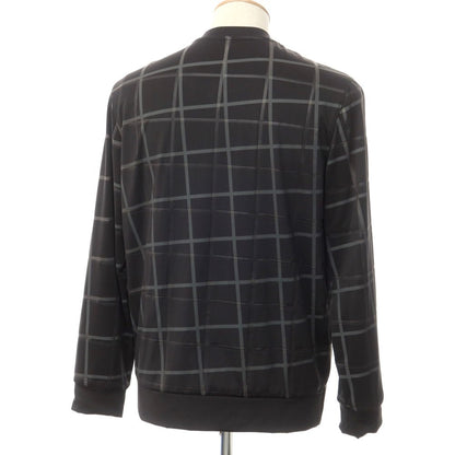 [Used] BALENCIAGA Jersey polyester check zip-up blouson Black [S] [Condition rank C] [Men&