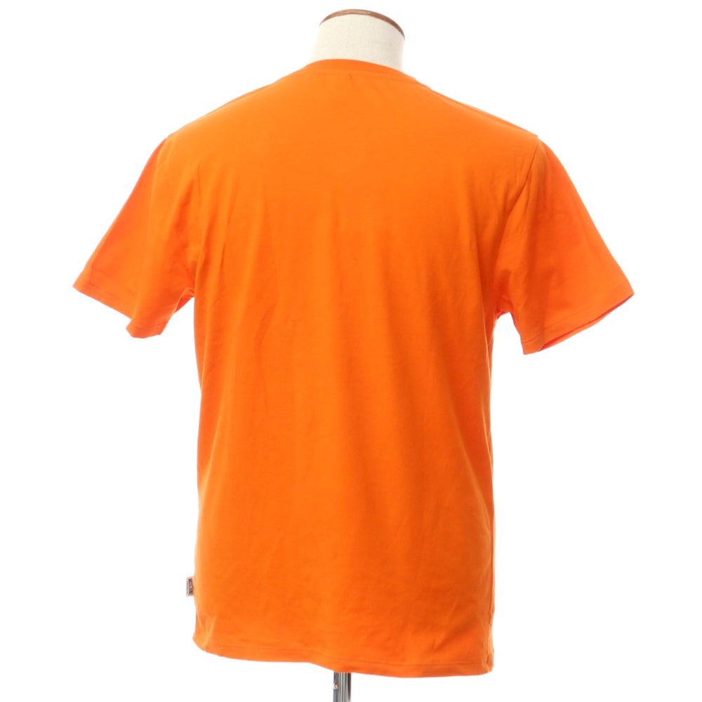 [Used] Moschino MOSCHINO stretch cotton embroidered short sleeve T-shirt orange [M] [Condition rank B] [Men&