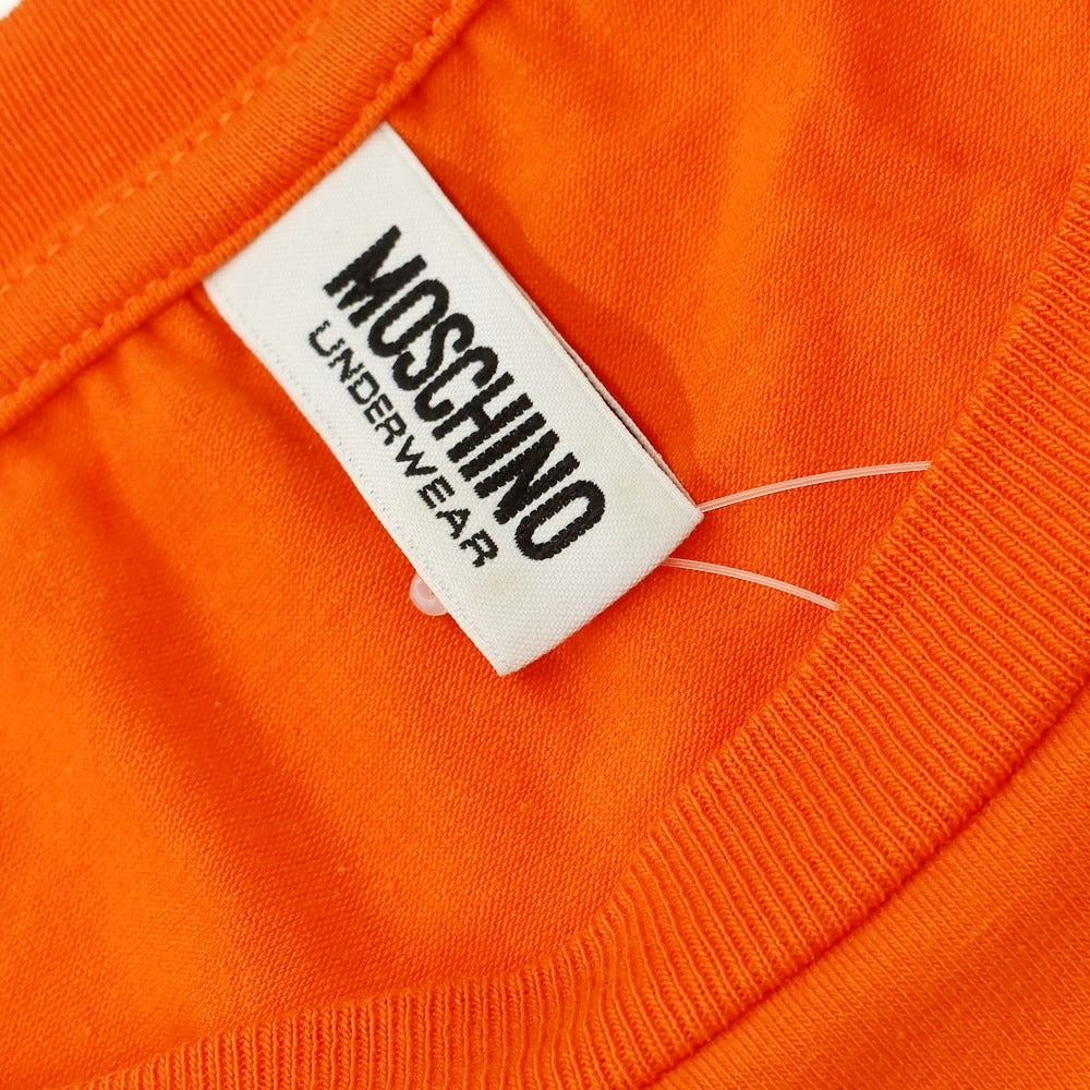 [Used] Moschino MOSCHINO stretch cotton embroidered short sleeve T-shirt orange [M] [Condition rank B] [Men&