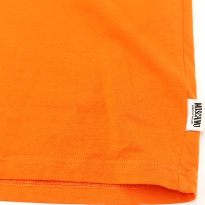 [Used] Moschino MOSCHINO stretch cotton embroidered short sleeve T-shirt orange [M] [Condition rank B] [Men&