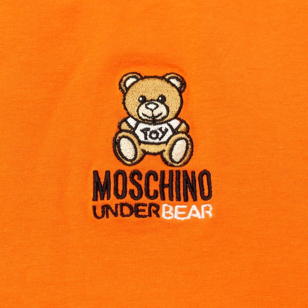 [Used] Moschino MOSCHINO stretch cotton embroidered short sleeve T-shirt orange [M] [Condition rank B] [Men&