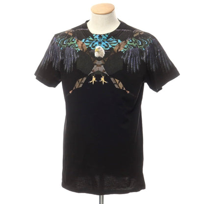 [Used] Marcelo Burlon Eagle Print Short Sleeve T-Shirt Black [S] [Condition Rank C] [Men&