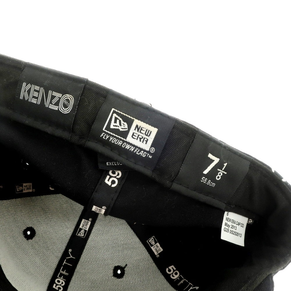 [Used] KENZO x NEW ERA Cotton Cap Black x White [7.125] [Condition Rank C] [Men&