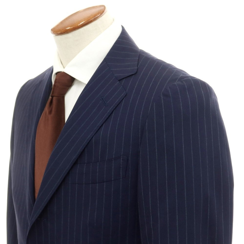 [Used] BEAMS F Wool Stripe Set-up 3-Button Suit Navy [Size 46] [NVY] [S/S] [Condition Rank B] ​​[Men&