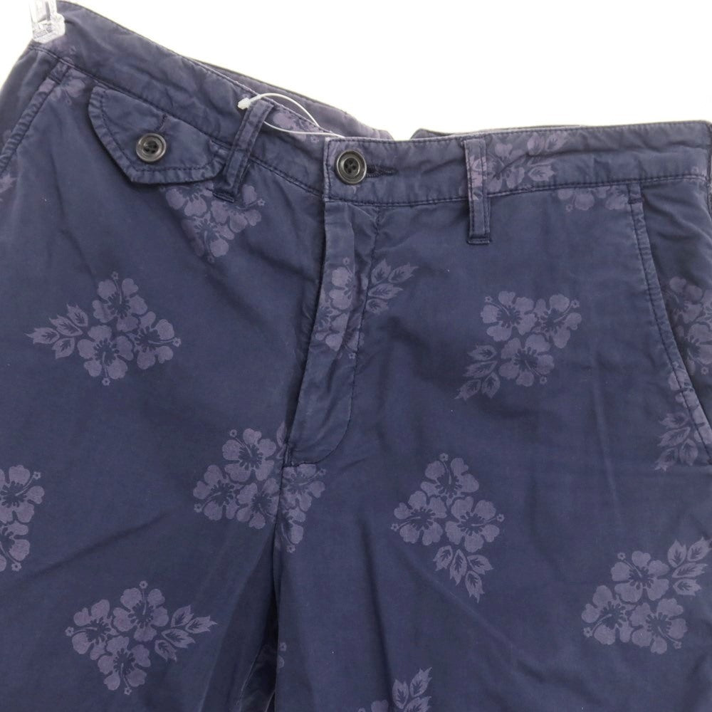 [Used] Hartford Cotton Botanical Pattern Shorts Navy [Size 44] [NVY] [S/S] [Condition Rank C] [Men&