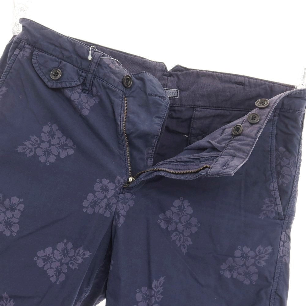 [Used] Hartford Cotton Botanical Pattern Shorts Navy [Size 44] [NVY] [S/S] [Condition Rank C] [Men&