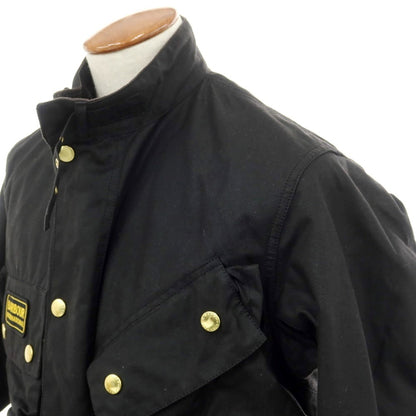 【中古】バブアー バーブァー Barbour International Wax Jacket ワックスコットン フィールドジャケット ブラック【 38 】【 状態ランクB 】【 メンズ 】