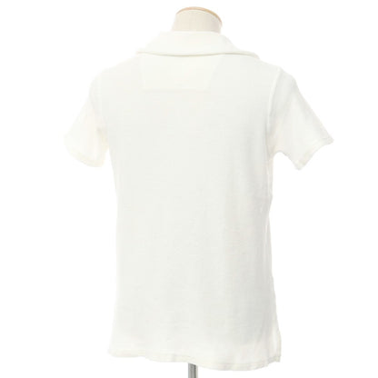 [Used] THE GIGI pile cotton short sleeve skipper polo shirt white [XS] [Condition rank B] [Men&