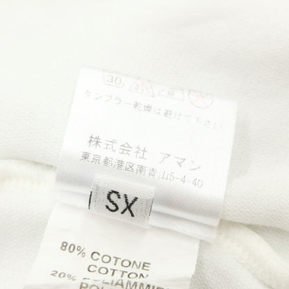 [Used] THE GIGI pile cotton short sleeve skipper polo shirt white [XS] [Condition rank B] [Men&