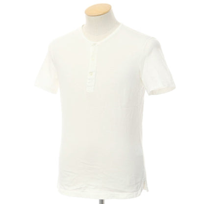 [Used] Girelli Bruni Henry Neck Short Sleeve T-Shirt White [44] [Condition Rank B] [Men&