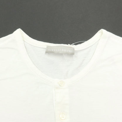 [Used] Girelli Bruni Henry Neck Short Sleeve T-Shirt White [44] [Condition Rank B] [Men&