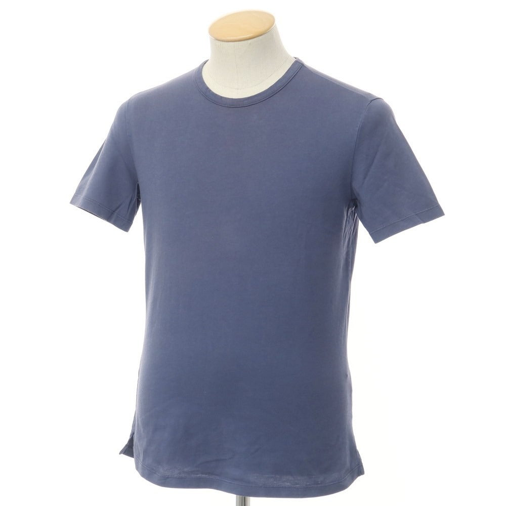 [Used] Girelli Bruni Cotton Crew Neck Short Sleeve T-Shirt Purple Blue [44] [Condition Rank D] [Men&