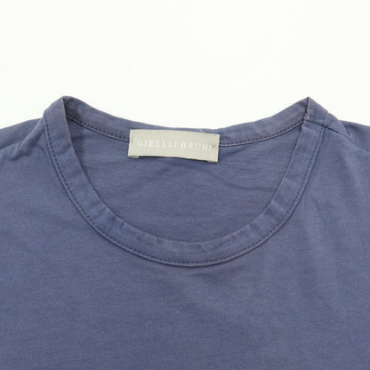 [Used] Girelli Bruni Cotton Crew Neck Short Sleeve T-Shirt Purple Blue [44] [Condition Rank D] [Men&