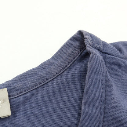 [Used] Girelli Bruni Cotton Crew Neck Short Sleeve T-Shirt Purple Blue [44] [Condition Rank D] [Men&