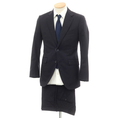 【中古】アザブテーラー azabu tailor ウール セットアップ 2つボタンスーツ ネイビー【サイズ40/79】【NVY】【S/S】【状態ランクB】【メンズ】【759297】
[APD]