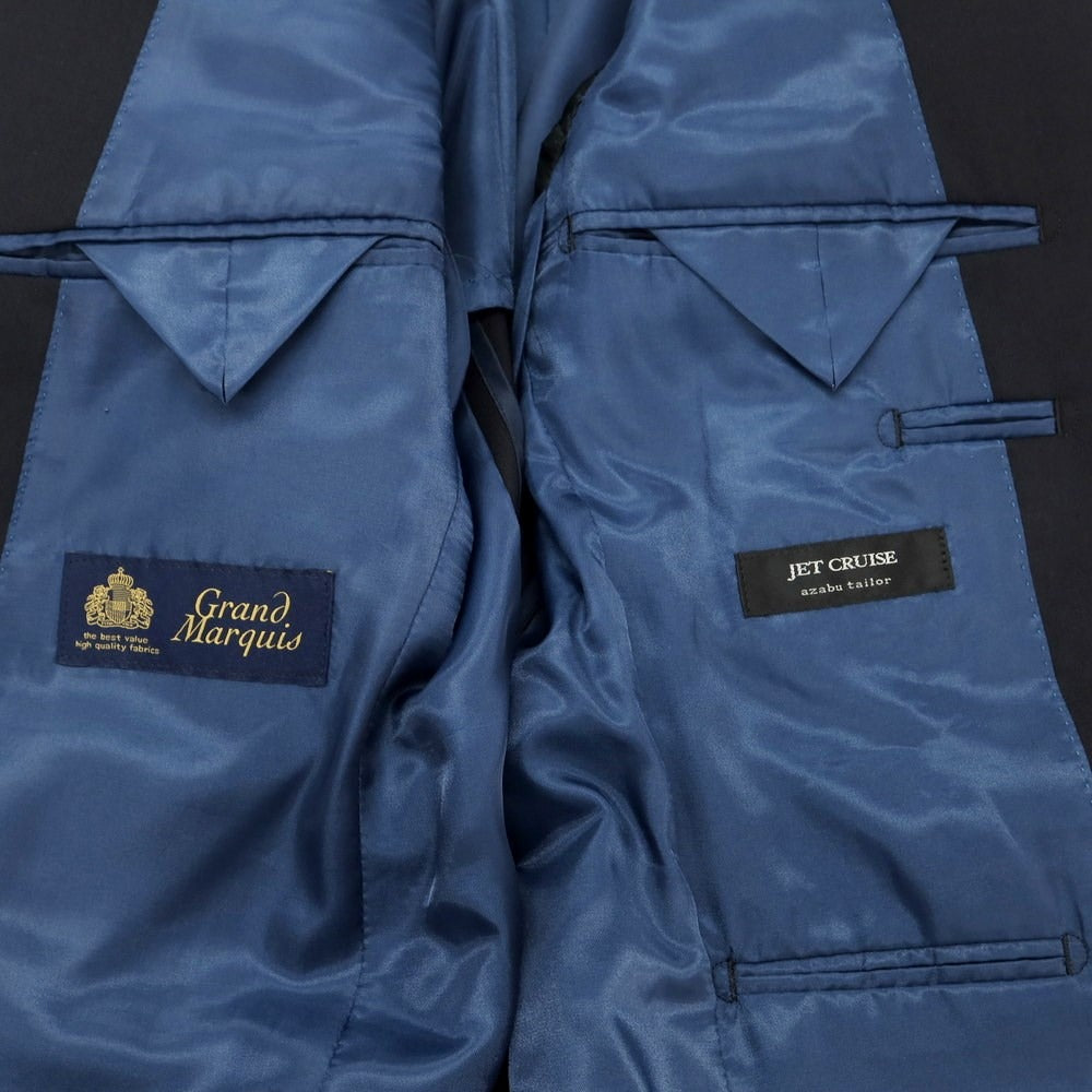 【中古】アザブテーラー azabu tailor ウール セットアップ 2つボタンスーツ ネイビー【サイズ40/79】【NVY】【S/S】【状態ランクB】【メンズ】【759297】
[APD]