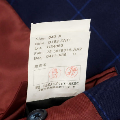 [Used] Azabu tailor wool set-up 2-button suit navy x blue [size 40/79] [NVY] [S/S] [Condition rank B] ​​[Men&