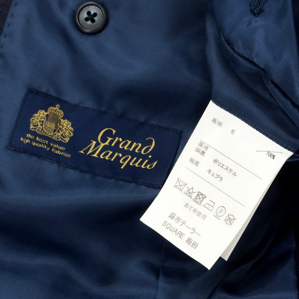 【中古】アザブテーラー azabu tailor ウール スリーピース 2つボタンスーツ ネイビー【 40/79 】【 状態ランクB 】【 メンズ 】