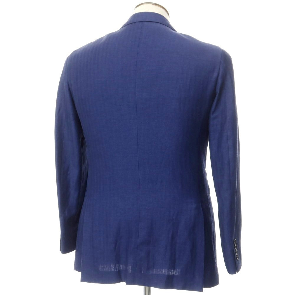 [Used] Raffaele Caruso Wool linen tailored jacket Navy blue [48] [Condition rank B] [Men&