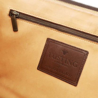 [Used] Tusting azabu tailor special order leather clutch bag brown [Condition rank C] [Men&