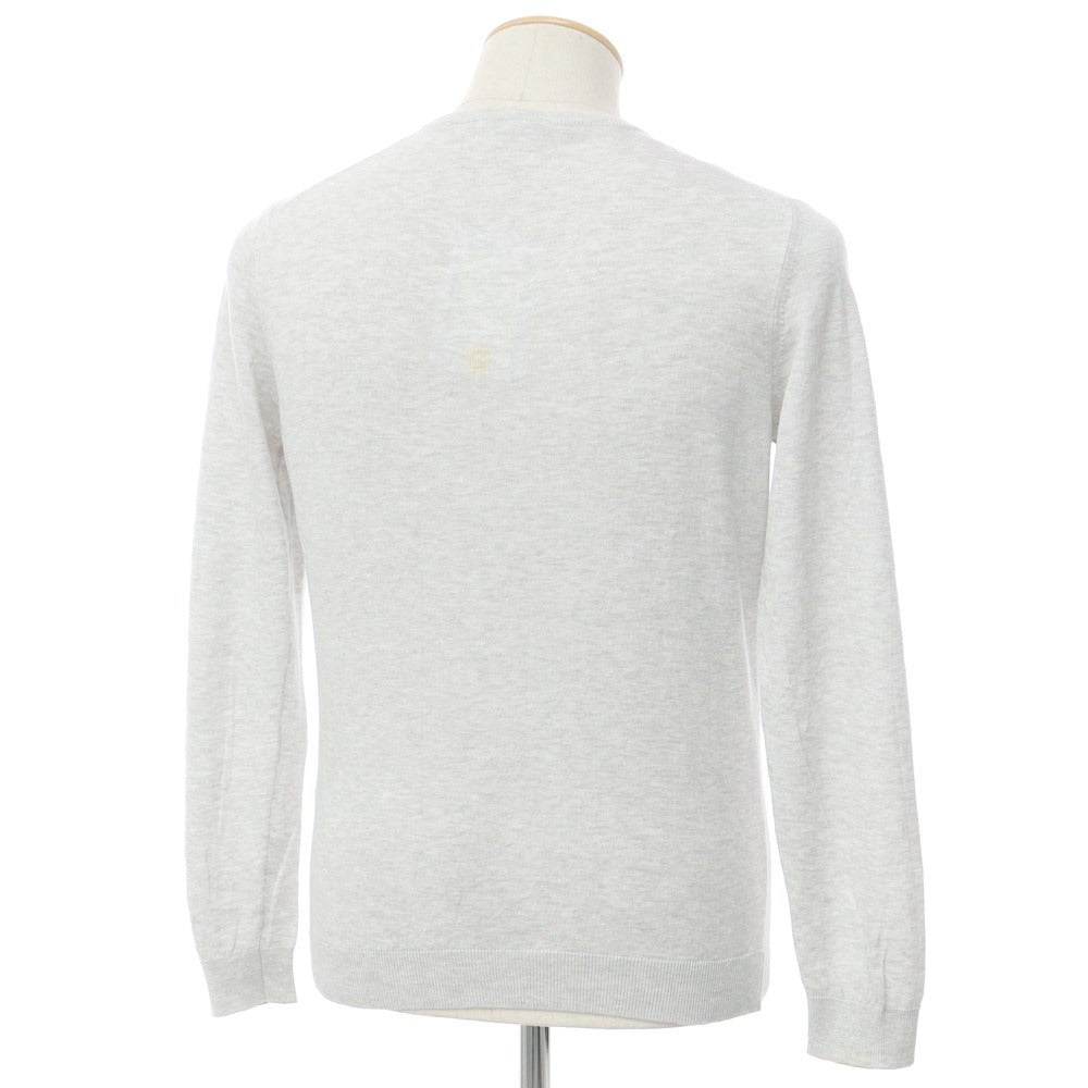 [Used] Roberto Collina ROBERTO COLLINA High Gauge Cotton Henry Neck Knit Light Gray [44] [Condition Rank D] [Men&