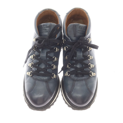 [Used] CALCE Leather Mountain Boots Navy [39] [Condition Rank B] [Men&